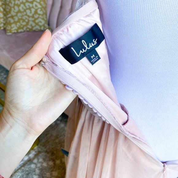 Lulu's Strapless Pink Gown - Picture 6 of 6